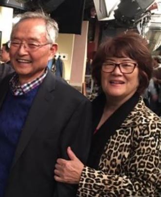 D.K. Jeong with his wife Young Jeong.